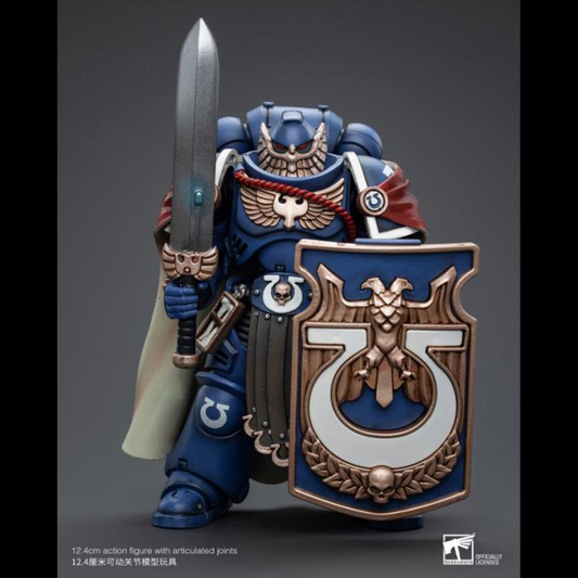 The Victrix Guard, also known as the Victrix Honour Guard, are an elite formation of Ultramarines chosen by the Primarch Roboute Guilliman after his resurrection in ca. 999.M41 to accompany him on the Terran Crusade. Veteran Marines with countless standard centuries of combat experience between them, the Victrix Guard advance fearlessly into battle with their Bolters thundering and their heads held high.