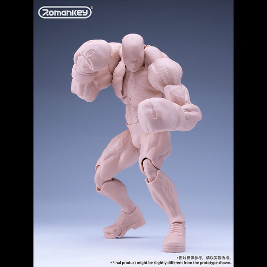 (Pre-order) Romankey 1/12 Action Figure Super Flexible "Big Guy" Body [White]
