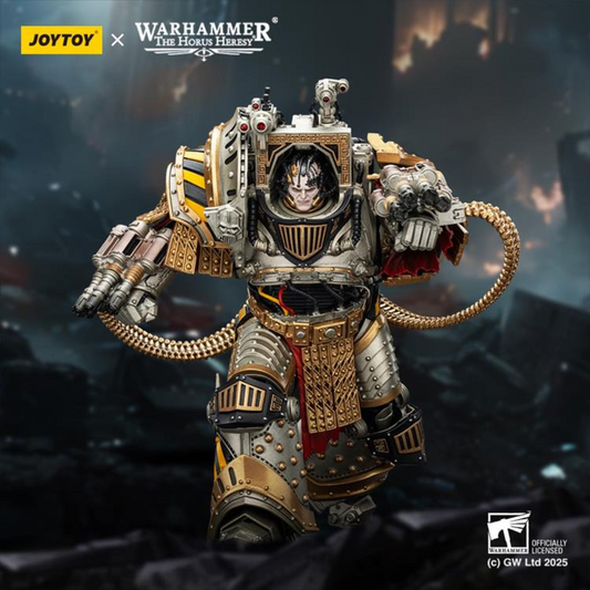 Experts at breaking sieges and assaulting enemy fortifications, the Iron Warriors, led by the Primarch Perturabo, chose to ally with the Mad Warmaster during his heretical war-march towards Sol and the Emperor. Eternal rivals to the favored Imperial Fists and seemingly overlooked at every turn despite their sacrifices, the vicious rage and jealously that burned within Perturabo erupted into an inferno that led his Iron Warriors to decimate and burn entire worlds.
