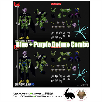 (Pre-order) K.W.Studio 1/12 Masked Perfect Monster Figure Deluxe Set (Blue + Purple ver.) with Extra Bonus