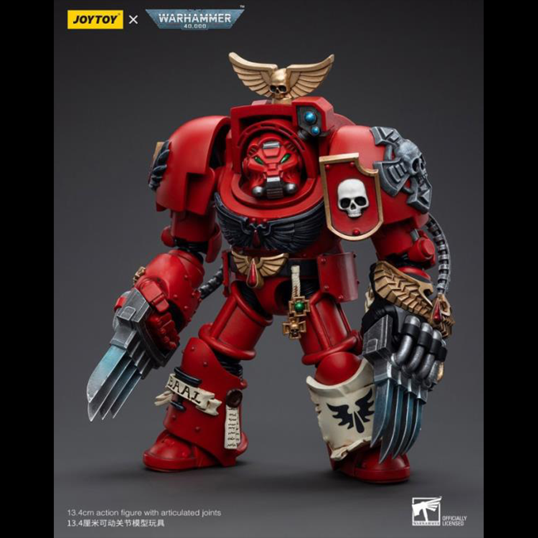 This 1/18 scale figure includes a variety of parts and accessories to allow you to customize your army of Warhammer 40k figures. Don't miss out on adding this figure to your collection!