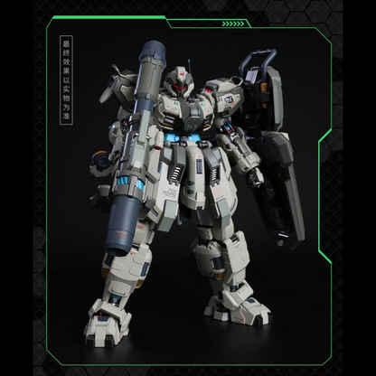 MoShow Toys presents the next line of figures in the Illustrious Class of their Progenitor Effect series of unique mecha action figures: Team Foxhound! 

First in the line-up is the Team Foxhound Butcher Mecha action figure. The standard version features a shield, beam assault rifle, and a rocket launcher. 