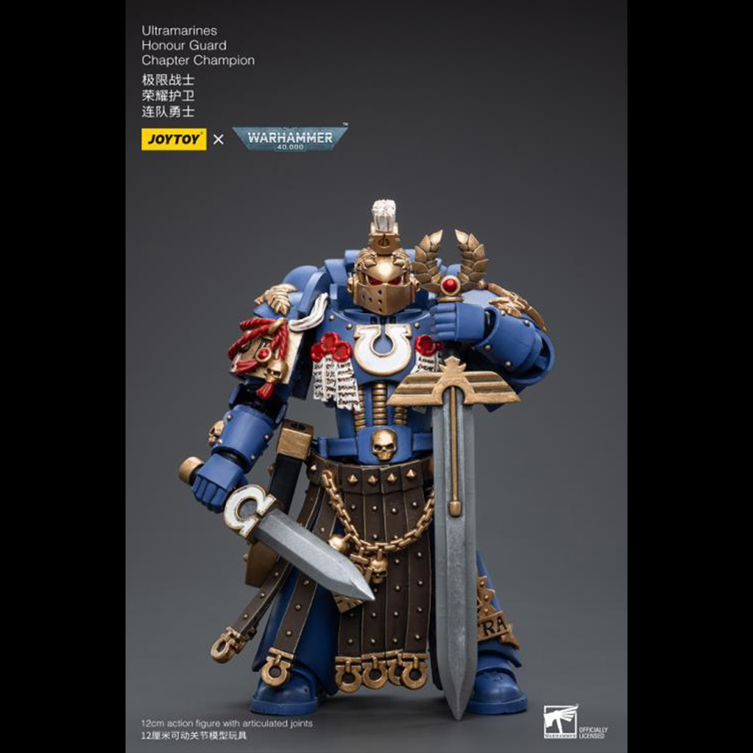 Joy Toy brings the Ultramarines to life with this Warhammer 40K 1/18 scale figure! Highly disciplined and courageous warriors, the Ultramarines have remained true to the teachings of their Primarch Roboute Guilliman for 10,000 standard years. Keeping watch over the Imperium, they personify the very spirit of the Adeptus Astartes.