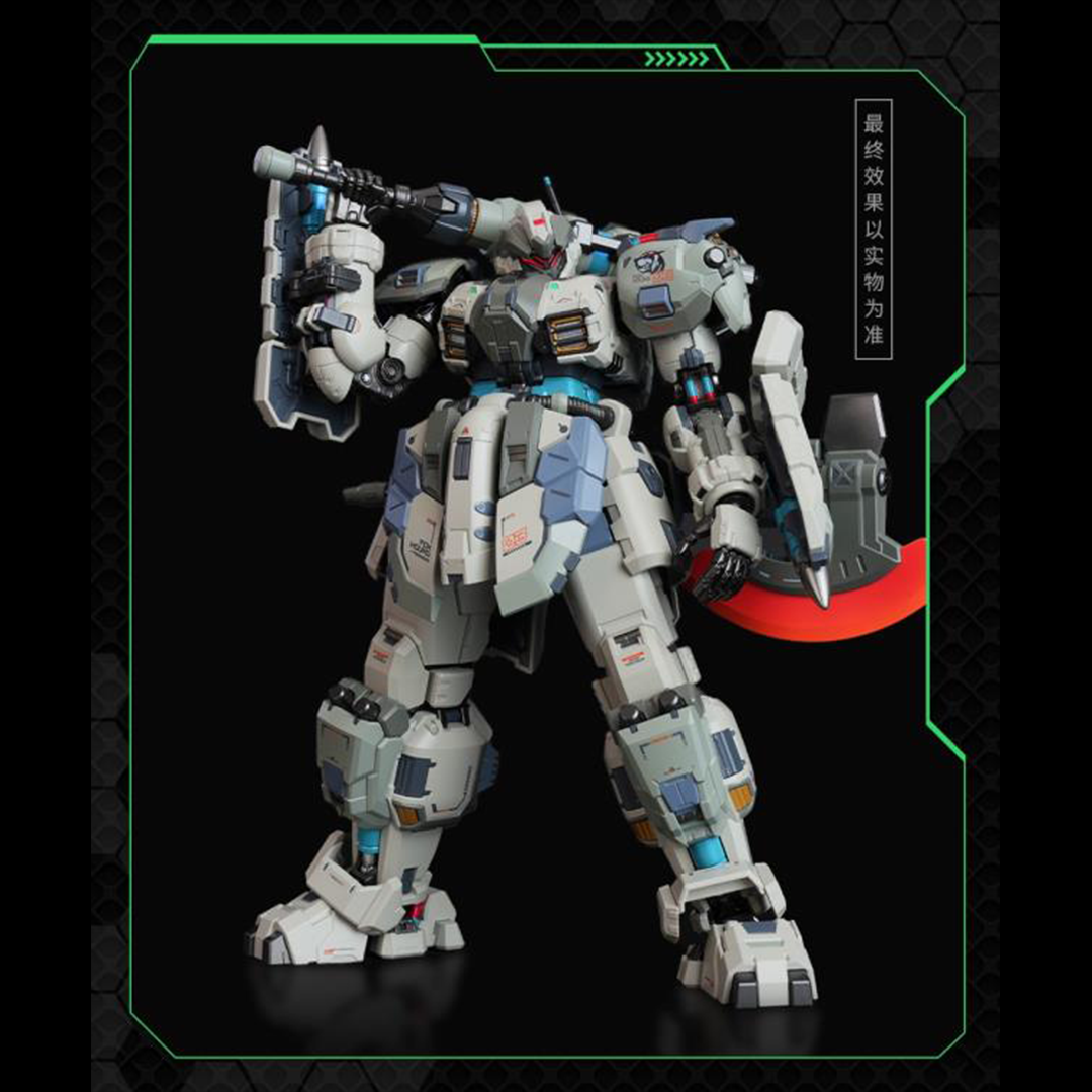 MoShow Toys presents the next line of figures in the Illustrious Class of their Progenitor Effect series of unique mecha action figures: Team Foxhound! 

First in the line-up is the Team Foxhound Butcher Mecha action figure. The Breaker version features a heavy shock baton, a beam assault rifle, a pair of assault shields, and a thermal battle axe.