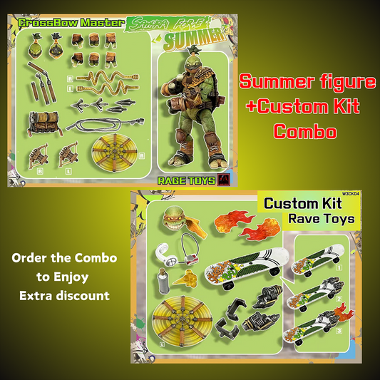 (Pre-order) Rage toys 1/12 Samurai Force The Crossbow master summer + Rave toys custom kit