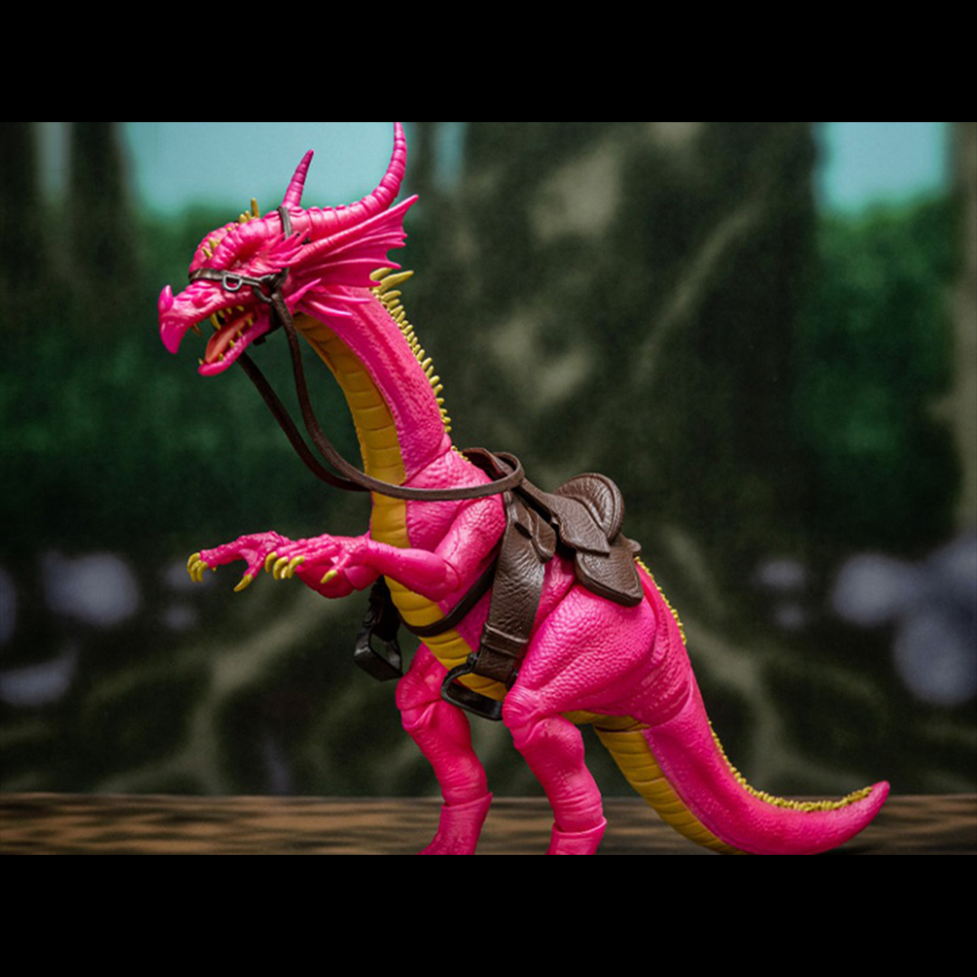 Based on the Golden Axe video game, this dragon figure comes in a new pink color! Great for your Golden Axe or any mythical and medieval display.