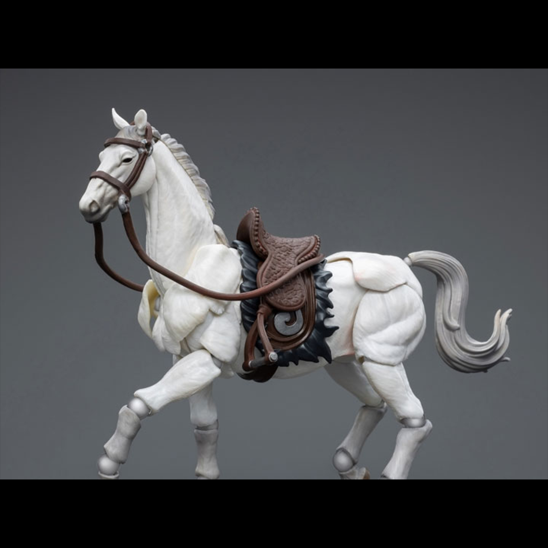 Introducing the remarkable Joy Toy Dark Source JiangHu War Horse (White Ver.) action figure. This meticulously crafted action figure brings the mystical world of JiangHu to life, capturing the essence and prowess of a war horse. Every inch of this action figure showcases the artistry and craftsmanship that Joy Toy is renowned for, ensuring an authentic and immersive experience for collectors and enthusiasts alike.