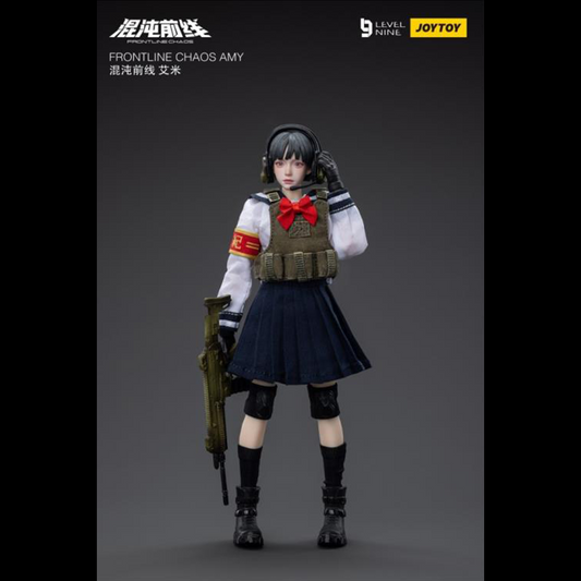 Joy Toy is proud to bring a new operative to their popular Frontline Chaos series of figures: Amy! Clad in a schoolgirl outfit, Amy is in charge of coordination and communications in her squad. With interchangeable hands and accessories, you won't want to miss out on this figure! Order yours today!