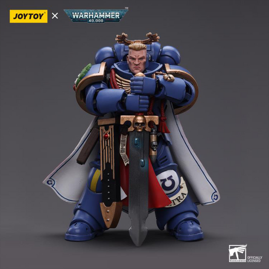 The most elite of the Space Marine Chapters in the Imperium of Man, Joy Toy brings the Ultramarines from Warhammer 40k to life with this new series of 1/18 scale figures. Each figure includes interchangeable hands and weapon accessories and stands between 4" and 6" tall.