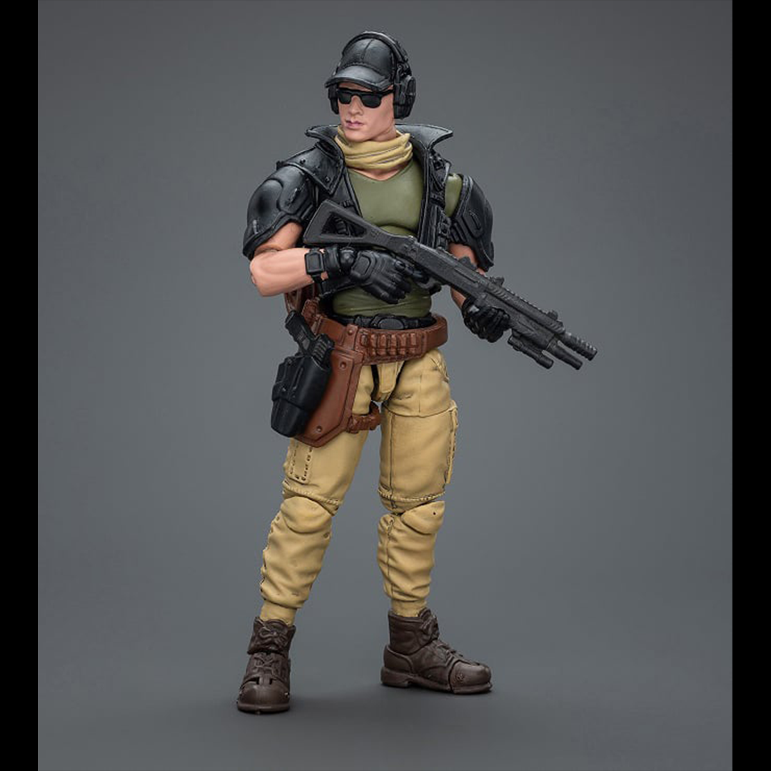 Despite getting a dishonorable discharge from the special forces, this soldier was recruited by the Kina Mercenaries to be an unstoppable force multiplier. Taking on the toughest jobs on the planet, the Kina Mercenaries aren't afraid to get their hands dirty for a paycheck. Designed in 1/18 scale, this figure will be a perfect addition to your collection so order yours today!
