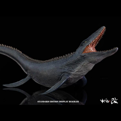 From Nanmu Studio, the Jurassic Series Lord of Abyss 2.0 is a must have for any dinosaur enthusiast. This realistically sculpted Mosasaurus dinosaur is in 1/35 scale and features an exquisite painted finish with the "Pit Lord" color theme.