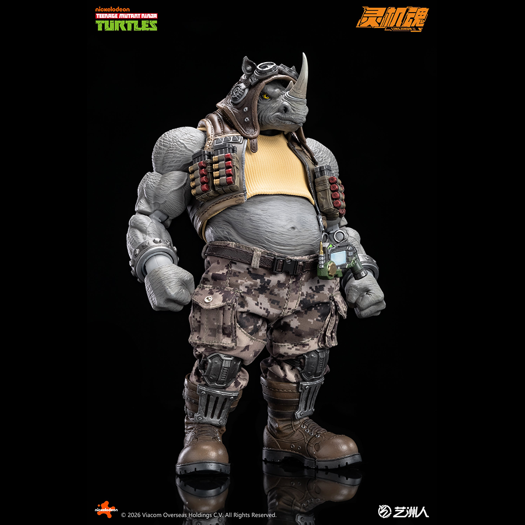 (Pre-order) Lingjihun Official Licensed TMNT 1/12 Rocksteady