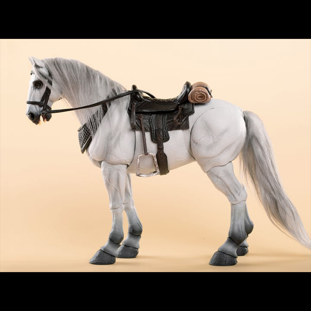 Fish Toys is proud to present a new entry in their Wilderness Series that will add some horsepower to your 1/12 collection: the Horse (Basic B Ver.)! Equipped with a full saddle, this figure includes 24 movable joints and includes a closed-mouth head sculpt with hairy lower legs. Don't miss out on adding this figure to your collection and ride off into the sunset!  Other figures shown not included (sold separately)