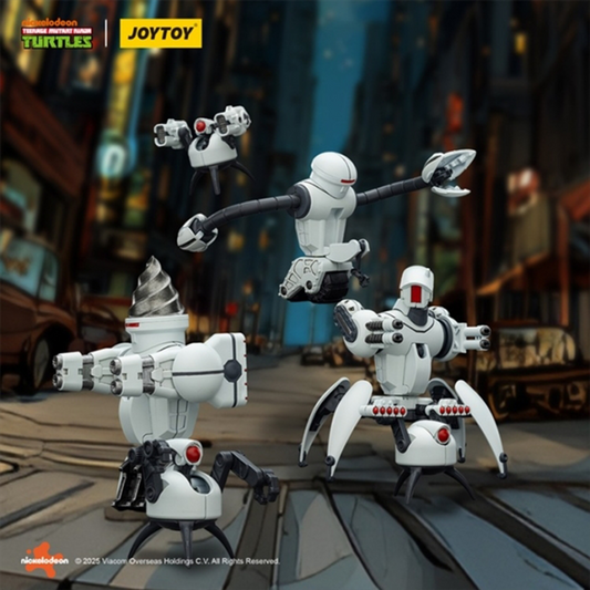 Enter the subterranean chaos with Roadkill Rodney, the deranged robotic menace from the Teenage Mutant Ninja Turtles universe, now meticulously rendered by Joy Toy in 1/18 scale. This exquisitely detailed figure captures Rodney’s twisted mechanical design with authenticity and attitude, making it a standout centerpiece in any TMNT collection