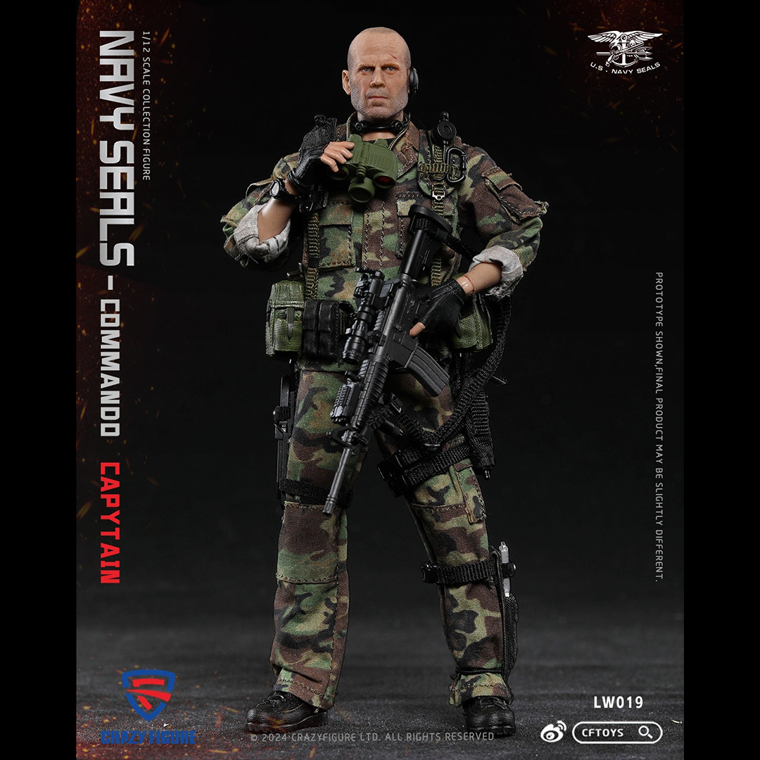 (Pre-order) Crazyfigure CF Toys 1/12 Navy seals Commando captain figure