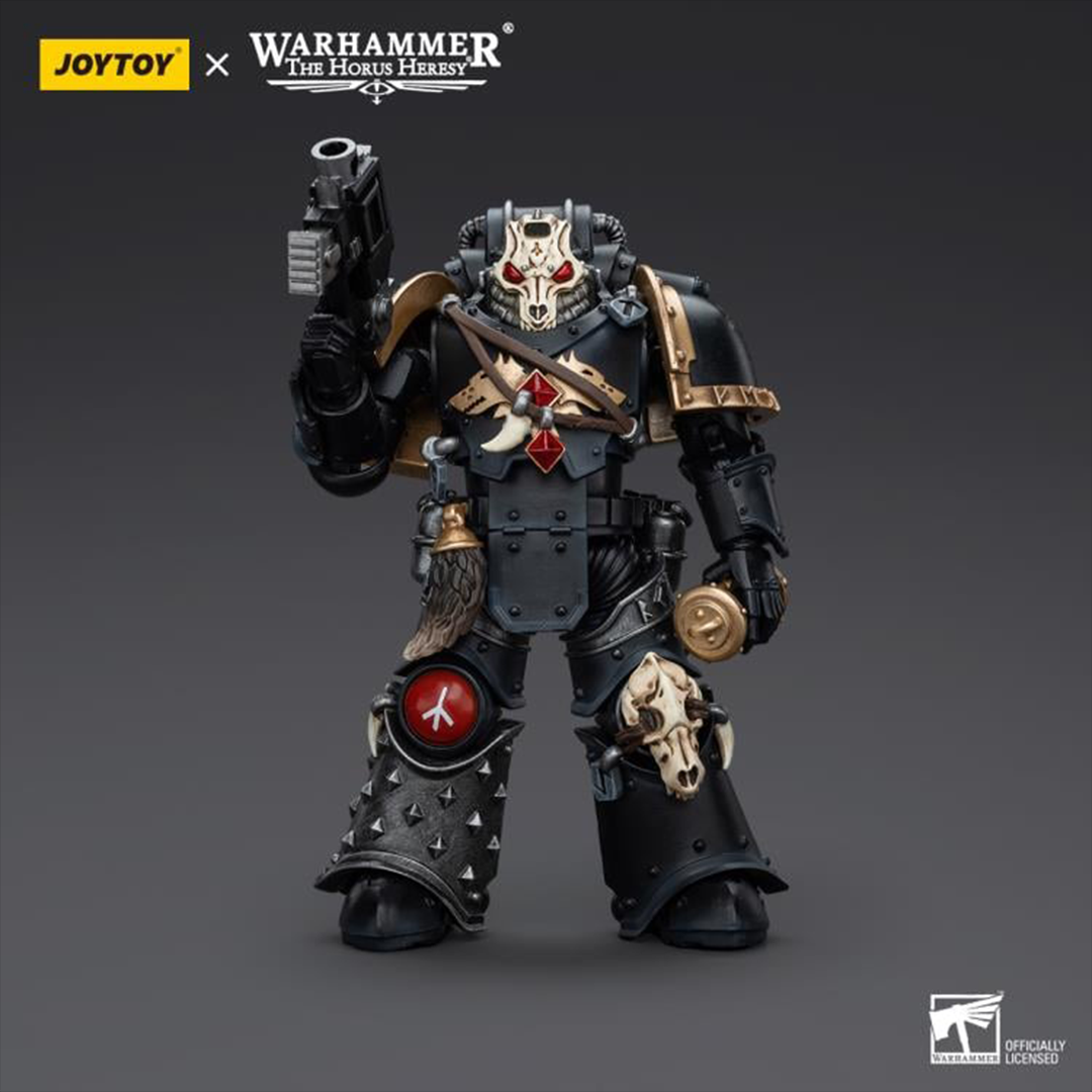 Joy Toy brings the Space Wolves to life with this Warhammer 40K 1/18 scale action figure! Savage and barbaric in their approach to warfare, the Space Wolves excel in close quarters combat. Seeking glory above all else, they nonetheless bring the might of the Emperor down on his enemies with a fury unmatched by the other Space Marine chapters.