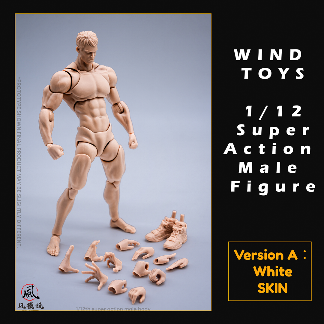 (Pre-order) Wind Toys 1/12 Super Action Male Body Figure White