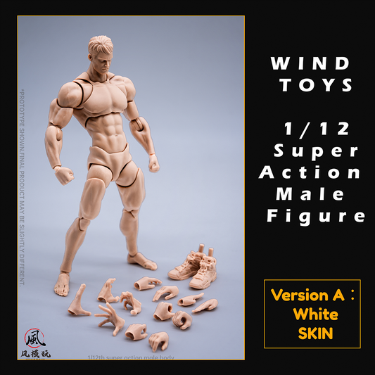 (Pre-order) Wind Toys 1/12 Super Action Male Body Figure White