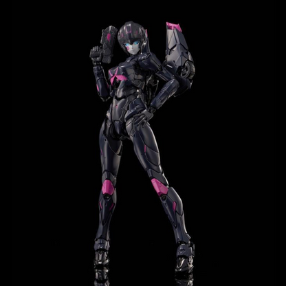 Flame Toys is thrilled to present the latest model kit in the Furai line: Black Arcee! Standing over 6 inches tall once complete, this model kit figure features over 50 points of articulation and includes multiple weapon accessories for some serious firepower! With different injection colors of runner parts and simple assembly design, it is ideal for model kit beginners. Don't miss out on growing your Transformers collection and order your model kit today!