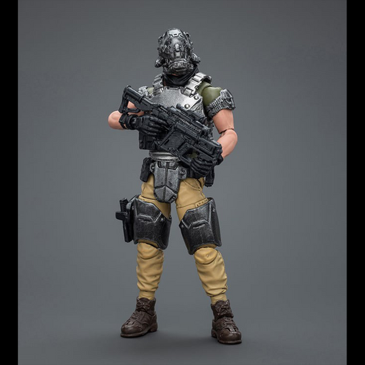 A jack-of-all-trades by nature, this Firepower Master is a walking encyclopedia when it comes to weapons, big and small. Taking on the toughest jobs on the planet, the Kina Mercenaries aren't afraid to get their hands dirty for a paycheck. Designed in 1/18 scale, this figure will be a perfect addition to your collection so order yours today!