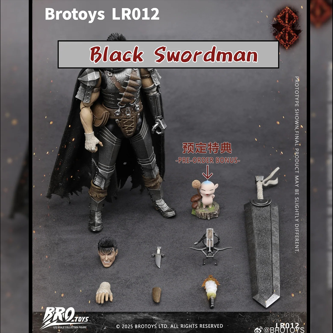 (Pre-order) Brotoys 1/12 Black Swordman Cruise figure
