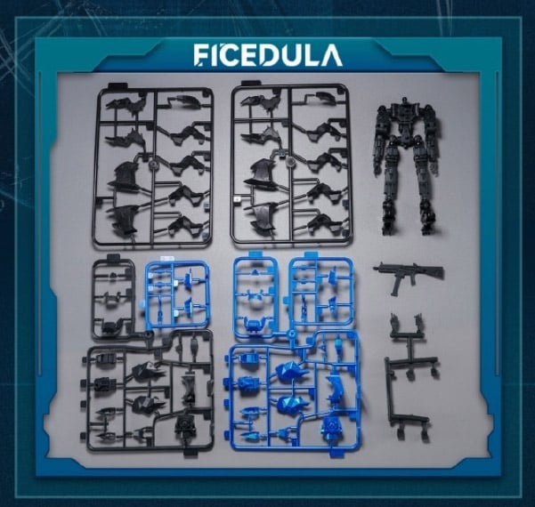 Big Fire Bird is proud to introduce new entries into their popular Strange Bird series: Ficedula Blue Flycatcher! Capable of being assembled into various forms, including robot mode, bird mode, deployment mode, reverse foot mode, and dual body combined form! The pieces can also be assembled with other 3mm figures and kits.  Other figures shown not included.