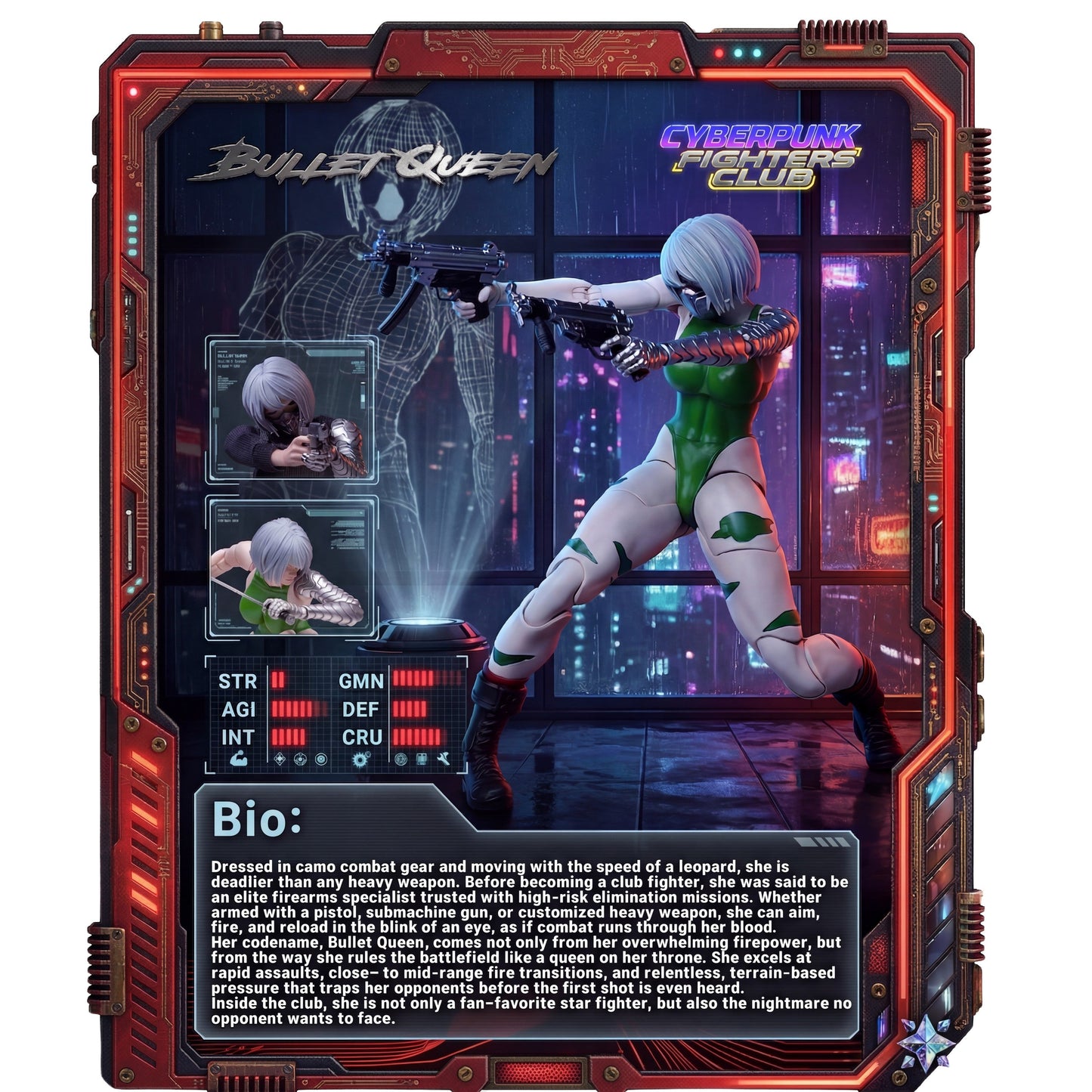(Pre-order) Xocann studio 1/12 Cyberpunk fighters Bullet Queen Deluxe