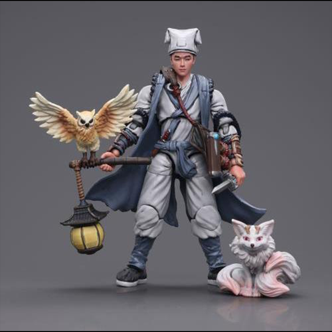 Introducing the remarkable Joy Toy Dark Source JiangHu Zongshi Tomb Huai-En Xu action figure. This meticulously crafted action figure brings the mystical world of JiangHu to life, capturing the essence and prowess of a legendary warrior. Every inch of this action figure showcases the artistry and craftsmanship that JoyToy is renowned for, ensuring an authentic and immersive experience for collectors and enthusiasts alike.