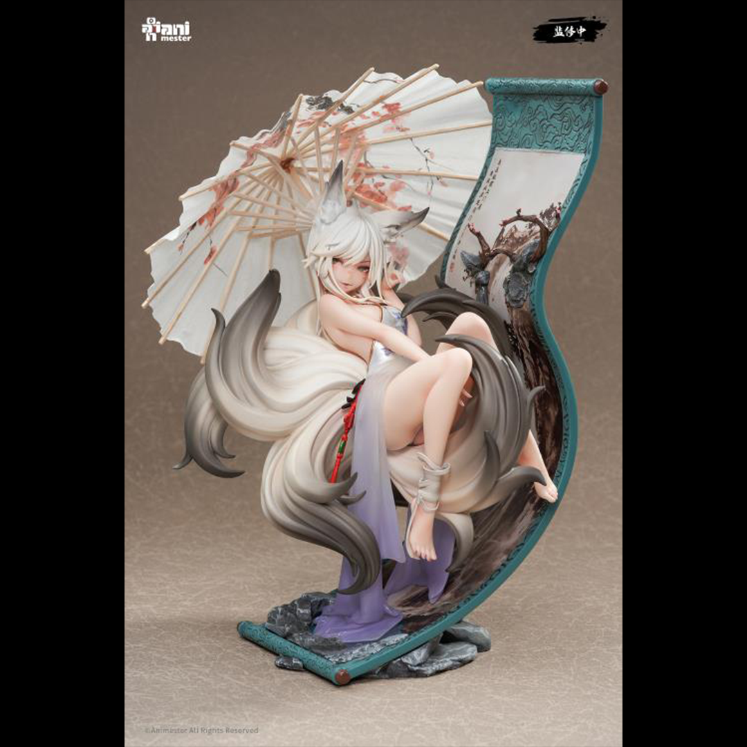 AniMester is proud to introduce a new 1/7 scale figure that will fit perfectly into your collection: the Fox Fairy Mo Li! Seen hovering in the air, she holds her umbrella next to a painted scroll while making a fox sign with her other hand. Don't miss out and order yours today!