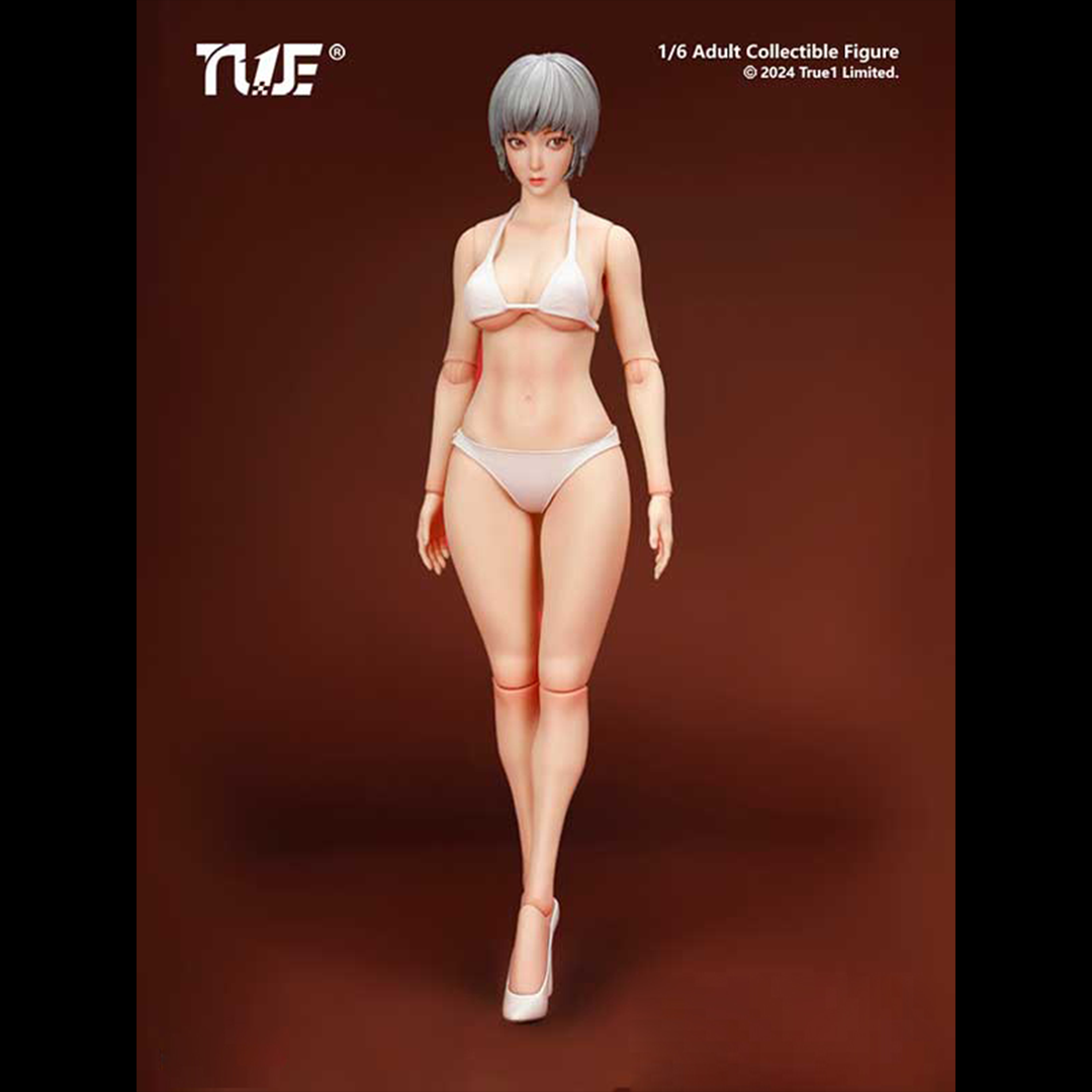 True1Toys GC3026 1/6 Jointed Female Doll Grey Hair