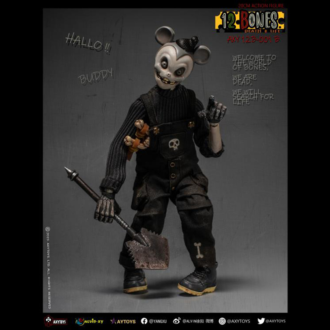 (Pre-order) Axytoys 12 Bones Mouse (1B) Action Figure | Berry Beary ...