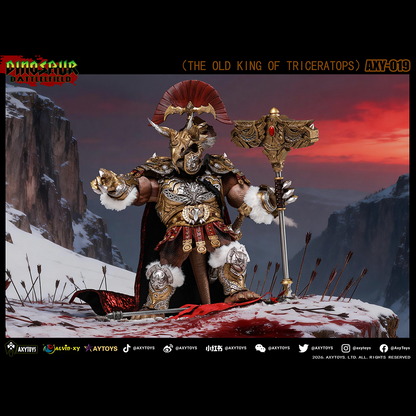 (Pre-order) Axytoys Dino battlefield King of Triceratops 019 figure