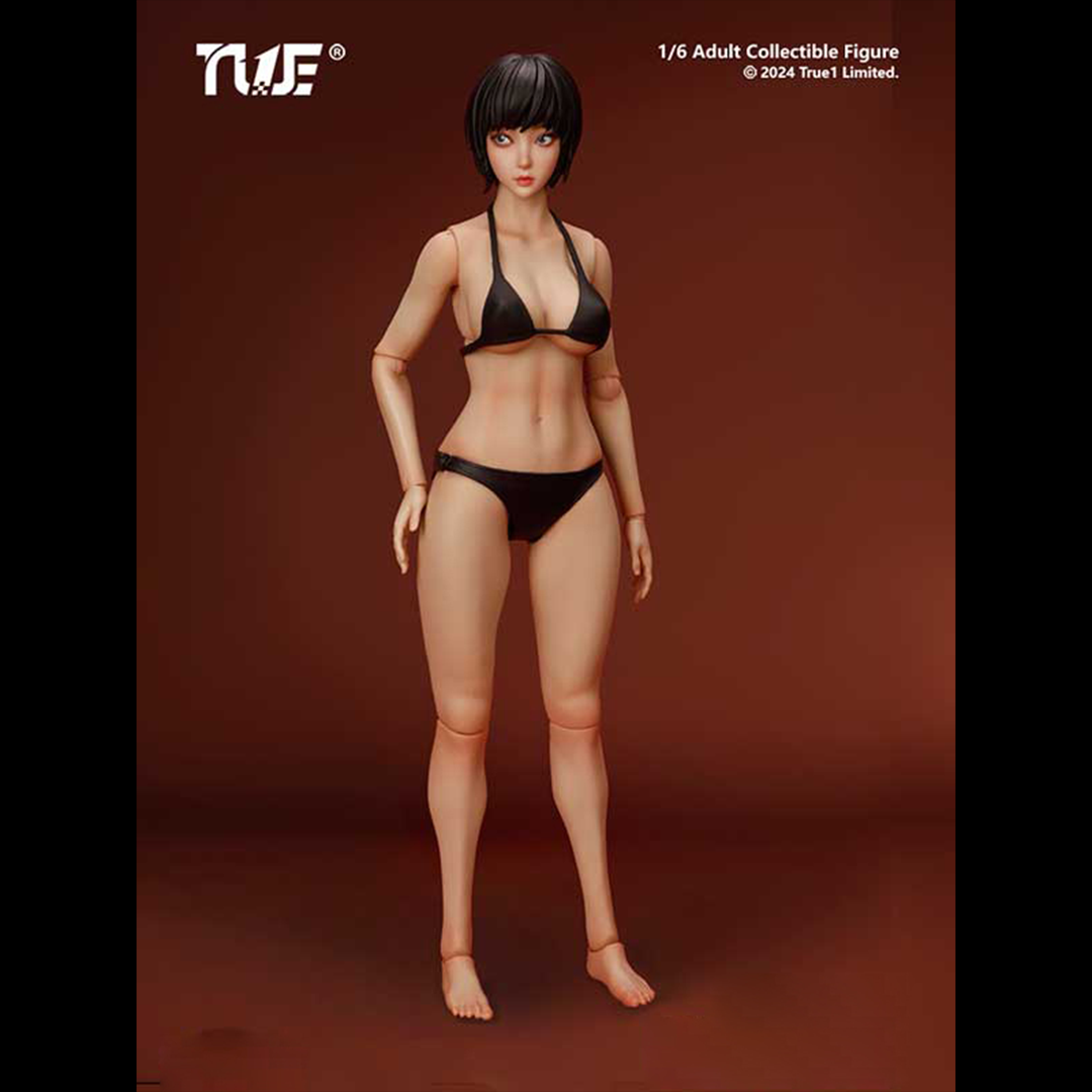 True1Toys GC3026 1/6 Jointed Female Doll Black Hair