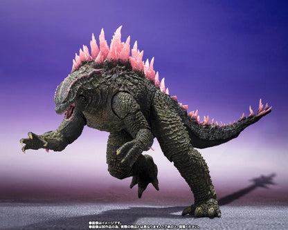 GODZILLA Evolved FROM GODZILLA x KONG: THE NEW EMPIRE joins the S.H.MonsterArts line! The 3D data from the film and the supervision of the producer Yuji Sakai have ensured that this figure will be a complete rendition of the appearance from the film. The wide range of articulation allows for the recreation of scenes from the film. Optional hand parts also allow for various dynamic poses.