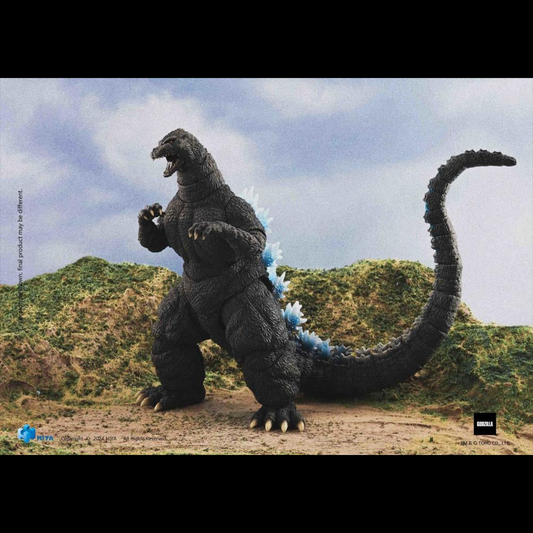 Following the previous film Godzilla vs. Biollante (1989), the 18th installment of the series was directed by Kazuki Omori and featured special effects directed by Koichi Kawakita. This brand new Heat Ray Godzilla Hokkaido Ver. action figure is crafted with amazing attention to detail at 7" tall, and features special blue paint on the clear body, reproducing Godzilla's appearance from the battlefield in Hokkaido!