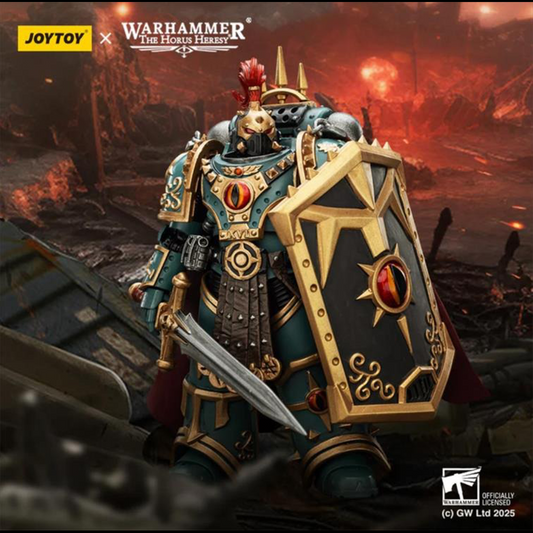 This finely crafted 1/18 scale figure depicts the infamous “Little” Horus Aximand in stunning detail, from his ornate Sons of Horus armor to his deadly weapons. Fully articulated for dynamic poses, this collectible brings the cunning and ruthless Captain of the 5th Company to your Warhammer display.