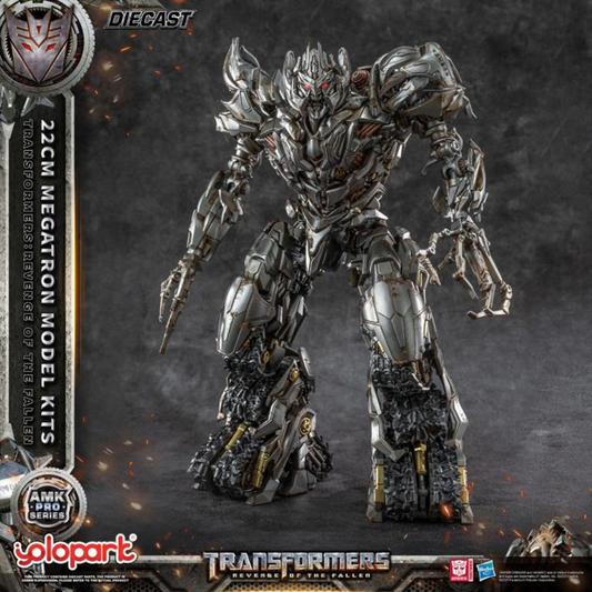 The ruthless and commanding Megatron — as seen in Transformers: Revenge of the Fallen — returns in a fearsome new form! Now brought to life as part of the AMK PRO Series Model Kits, this meticulously detailed figure captures the Decepticon leader’s raw menace and corroded war machine aesthetic with stunning accuracy.