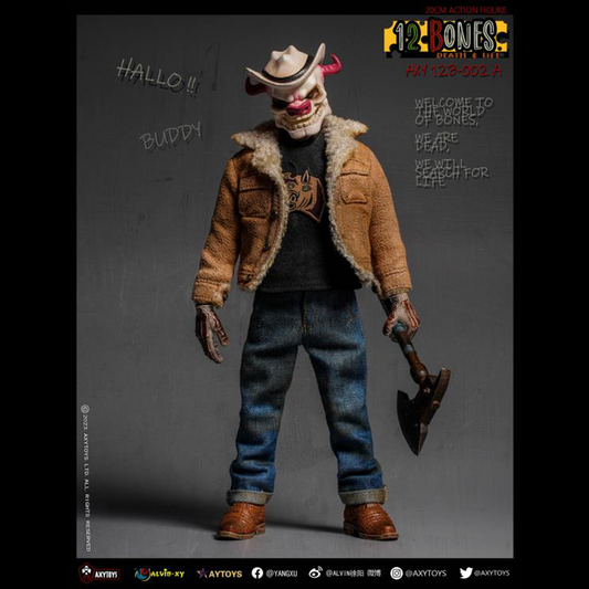 The 12 Bones line from AxyToys features original and unique figure designs that collectors will appreciate! Each figure is approximately 7.87 inches tall and comes with multiple accessories for a wide variety of poses.  12 Bones Mouse figure sold separately