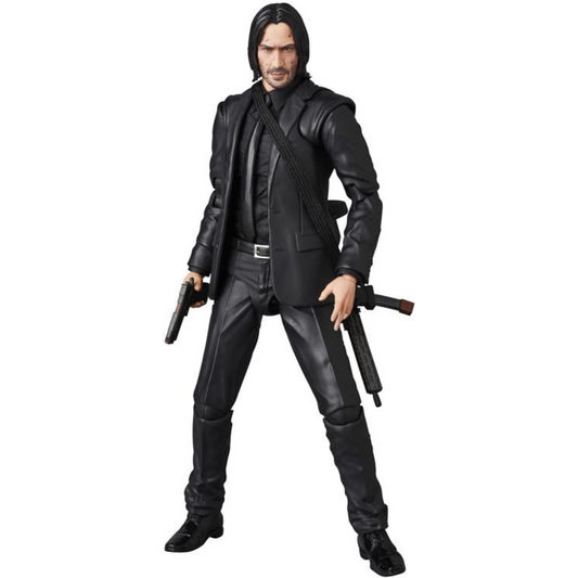 This John Wick MAFEX action figure, based on the John Wick: Chapter 3 - Parabellum film, features premium detail and articulation that any fan of the John Wick series will appreciate.
