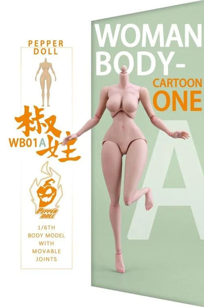 The Pepper Doll Comic Female 1/6 scale figure body by Chili Toys is highly poseable!