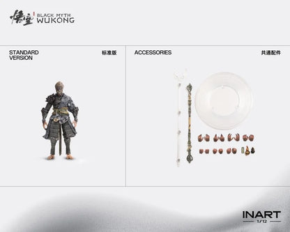 The Destined One is the player-controlled protagonist from Game Science‘s critically acclaimed Black Myth: Wukong. In this groundbreaking adaptation of Journey to the West, the Destined One hones his mastery of staff combat to explore the perilous yet fantastical world.

Officially licensed by Game Science, this twelfth scale action figure in Standard version boasts incredible articulation including toe joints through advanced engineering that delivers superior playability and displayability. 