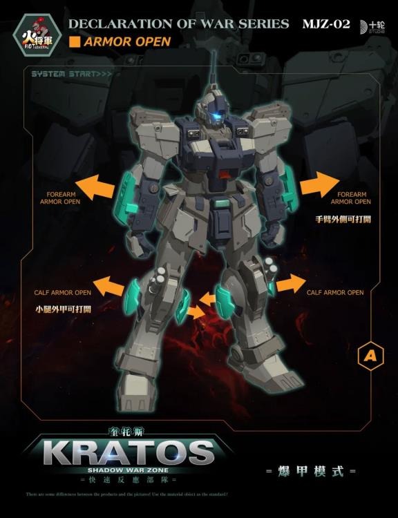 Reinforcements are on the way! Hot General is proud to present a new entry in their dynamic mecha line of figures: Shadow War Zone! It features premium detail and articulation and includes several weapons and accessories for a wide variety of display options. Don't miss out on this awesome figure and order yours today!