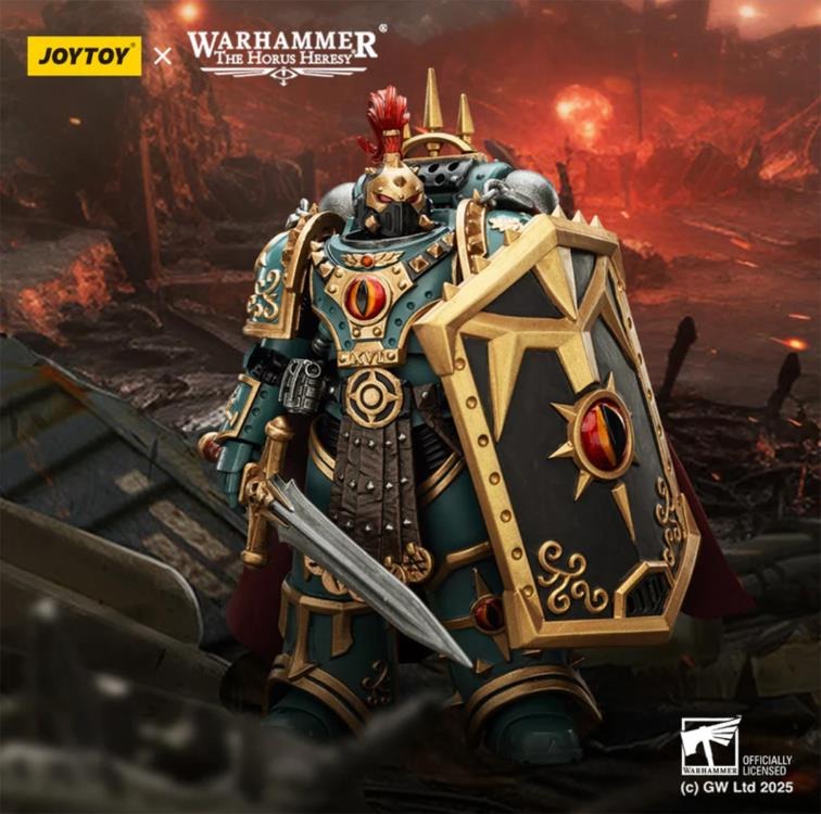 This finely crafted 1/18 scale figure depicts the infamous “Little” Horus Aximand in stunning detail, from his ornate Sons of Horus armor to his deadly weapons. Fully articulated for dynamic poses, this collectible brings the cunning and ruthless Captain of the 5th Company to your Warhammer display.