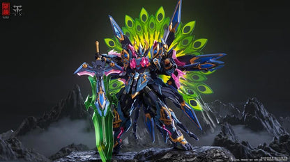 From the creative minds at ZEN of Collectible comes the next entry in the fan favorite CangDao series: CD-15 Shengang Dao Peacock King Mecha! Standing just over 11 inches tall, Shengang Dao Peacock King Mecha is highly poseable and comes with a variety of accessories. Upgrade your collection with some serious firepower when you order this figure today!
