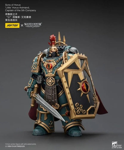 This finely crafted 1/18 scale figure depicts the infamous “Little” Horus Aximand in stunning detail, from his ornate Sons of Horus armor to his deadly weapons. Fully articulated for dynamic poses, this collectible brings the cunning and ruthless Captain of the 5th Company to your Warhammer display.