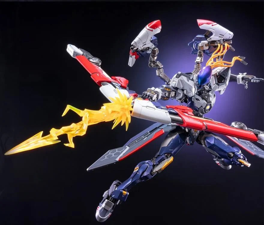 MoShow Toys presents the next figure in the Excellent Class of their Progenitor Effect series of unique mecha action figures: Hou Yi from Honor of Kings! 

The Hou Yi Mecha action figure features a bow and a pair of blaster cannons, which can either be attached to the main figure or be played with separately, with blast effects and thrust effect parts. The chest piece also features a glowing circle. 