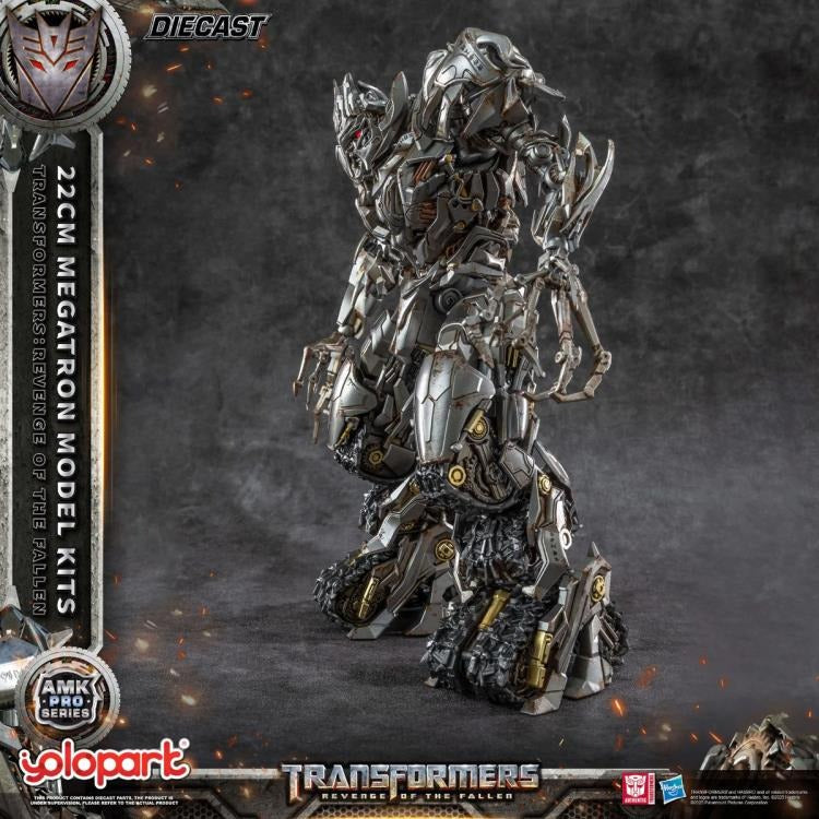 The ruthless and commanding Megatron — as seen in Transformers: Revenge of the Fallen — returns in a fearsome new form! Now brought to life as part of the AMK PRO Series Model Kits, this meticulously detailed figure captures the Decepticon leader’s raw menace and corroded war machine aesthetic with stunning accuracy.