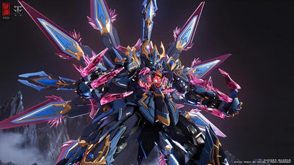 From the creative minds at ZEN of Collectible comes the next entry in the fan favorite CangDao series: CD-15 Shengang Dao Peacock King Mecha! Standing just over 11 inches tall, Shengang Dao Peacock King Mecha is highly poseable and comes with a variety of accessories. Upgrade your collection with some serious firepower when you order this figure today!