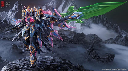 From the creative minds at ZEN of Collectible comes the next entry in the fan favorite CangDao series: CD-15 Shengang Dao Peacock King Mecha! Standing just over 11 inches tall, Shengang Dao Peacock King Mecha is highly poseable and comes with a variety of accessories. Upgrade your collection with some serious firepower when you order this figure today!