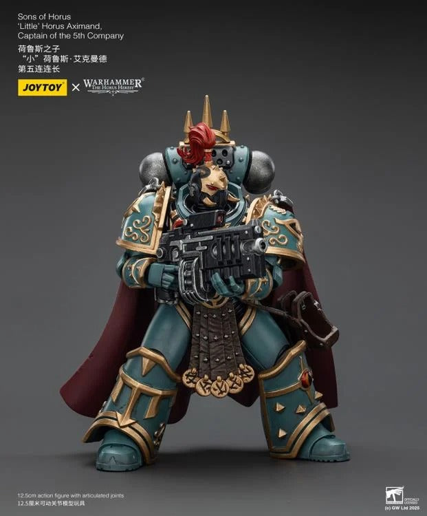 This finely crafted 1/18 scale figure depicts the infamous “Little” Horus Aximand in stunning detail, from his ornate Sons of Horus armor to his deadly weapons. Fully articulated for dynamic poses, this collectible brings the cunning and ruthless Captain of the 5th Company to your Warhammer display.